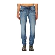 Slim Denim Jeans voor Mannen Diesel , Blue , Heren