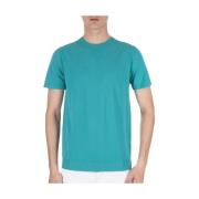 Katoenen T-shirt met Ribboord Daniele Fiesoli , Blue , Heren