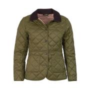 Down Jackets Barbour , Green , Dames