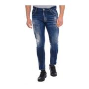 Rechte Snit Lange Broek Dsquared2 , Blue , Heren