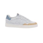 Blauw en beige lage sneakers Bali Retro P448 , Multicolor , Heren