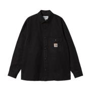 Zwarte Shirt Jac - Reno Stijl Carhartt Wip , Black , Heren