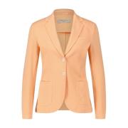 Katoenen Slim-Fit Blazer Elegant Look Circolo 1901 , Orange , Dames