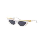 Goldcut Zonnebril Valentino Garavani , White , Dames