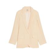 Ecru Linnen Bruna Jas Ines De La Fressange Paris , Beige , Dames