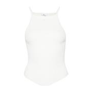 Gebreide Top met Vierkante Hals Courrèges , White , Dames