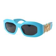 Stijlvolle zonnebril met model 0Ve4425U Versace , Blue , Heren