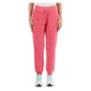 Sportieve sweatpants met logoprint Aeronautica Militare , Pink , Dames