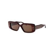 Stijlvolle zonnebril V - Cinque Valentino Garavani , Brown , Unisex