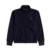 Sportieve Nylon Jas Brentham Donkerblauw Fred Perry , Blue , Heren