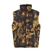 Omkeerbaar Gewatteerd Vest Zwart Jas Versace Jeans Couture , Multicolo...