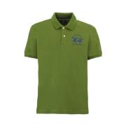 Groene Katoenen Polo Shirt Gebreide Kleding La Martina , Green , Heren