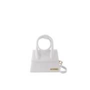 Pre-owned Leather handbags Jacquemus Pre-owned , White , Dames