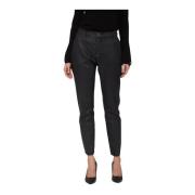 Donkere Jeans met Hart Knopen Twinset , Black , Dames