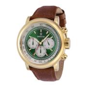 Vintage Quartz Horloge - Groene Wijzerplaat Invicta Watches , Yellow ,...