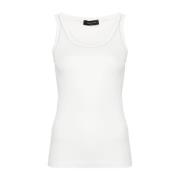 Witte Topwear voor Vrouwen Ss24 Fabiana Filippi , White , Dames