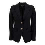 Zwarte Blazer met Reverskraag Liu Jo , Black , Dames