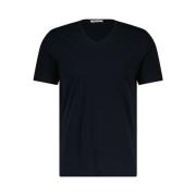 Klassieke V-hals T-shirt Stefan Brandt , Blue , Heren