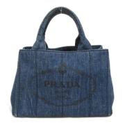 Pre-owned Denim handbags Prada Vintage , Blue , Dames