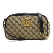 Pre-owned Canvas shoulder-bags Gucci Vintage , Black , Dames