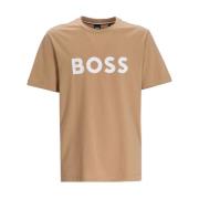 Stijlvolle T-shirts Tiburt 354 Hugo Boss , Beige , Heren