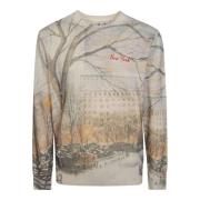 New York Landschap T-shirt MC2 Saint Barth , Multicolor , Heren