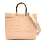 Pre-owned Leather totes Fendi Vintage , Pink , Dames