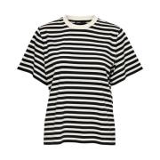 Gestreept T-shirt Only , Multicolor , Dames