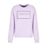 Paarse 3Dym71 Yjfdz Felpa Sweater Armani Exchange , Purple , Dames