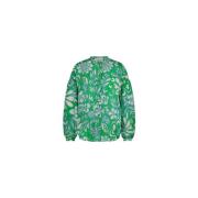 Groene Streisand Oversized Blouse Fabienne Chapot , Green , Dames