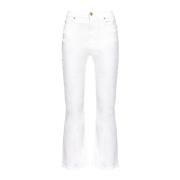 Brenda Bootcut Bull Stretch Jeans Pinko , White , Dames