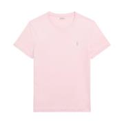 Roze Korte Mouw T-Shirt Stijl 710671438357 Ralph Lauren , Pink , Heren