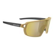 Gold Sunglasses with Clear Lens Salice , Yellow , Unisex