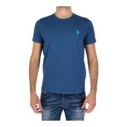 Casual Katoenen T-Shirt U.s. Polo Assn. , Blue , Heren