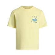 Snoopy T-Shirt Man Saint Barth , Yellow , Heren