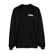 Zwarte Sweatshirt Vetements , Black , Heren