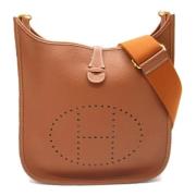 Pre-owned Leather crossbody-bags Hermès Vintage , Brown , Dames