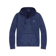 Blauwe Hoodie Gebreid Ralph Lauren , Blue , Heren