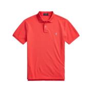 Heren Rode Slim Fit Polo Shirt Ralph Lauren , Red , Heren