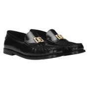 Klassieke Leren Moccasin Schoenen Dolce & Gabbana , Black , Heren