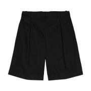 Comfortabele Katoenen Shorts Jil Sander , Black , Heren