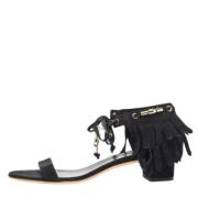 Pre-owned Suede sandals Gucci Vintage , Black , Dames