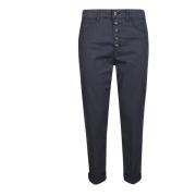 Lyocell Stijlvolle Broek Dondup , Blue , Dames