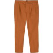 Stijlvolle Geplooide Broek Maison Kitsuné , Brown , Heren