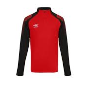 Chal 1/2 Zp Sweatshirt Umbro , Red , Heren