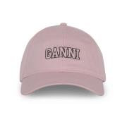 Stijlvolle Cap Hat Collectie Ganni , Pink , Dames