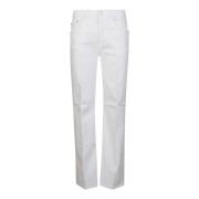 Klassieke Bull Denim Jeans Dondup , White , Dames