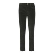 Gladde Fluwelen Broek Liu Jo , Black , Dames