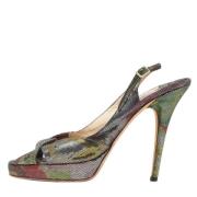 Pre-owned Suede heels Jimmy Choo Pre-owned , Multicolor , Dames