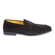 Midnight Blue Loafer Instap Schoenen Doucal's , Blue , Heren